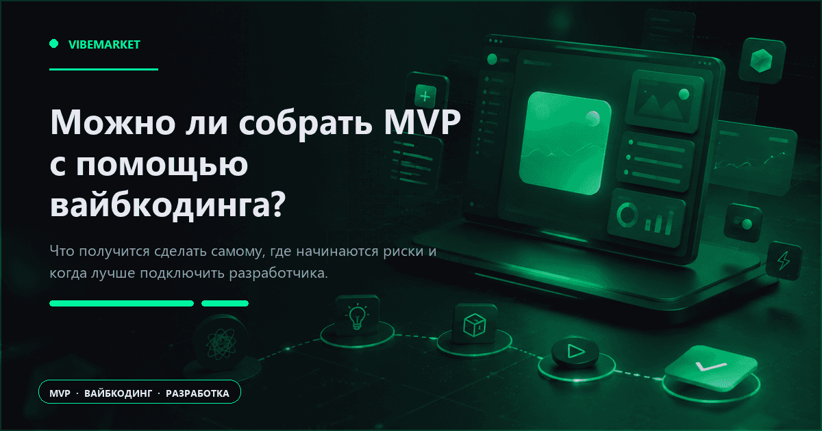 Можно ли собрать MVP с помощью вайбкодинга: где заканчивается прототип